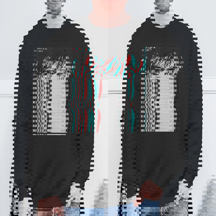 ベーパーウェーブ美的アニメ少女レトロ原宿aporwave スウェットシャツ 高齢者への贈り物