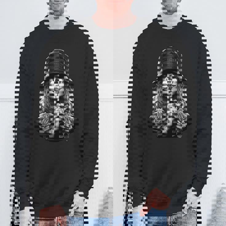 ペイサ・チカーナ アート タトゥー チカーノ チョラ チョロ ピエロ 長袖tシャツ スウェットシャツ 高齢者への贈り物