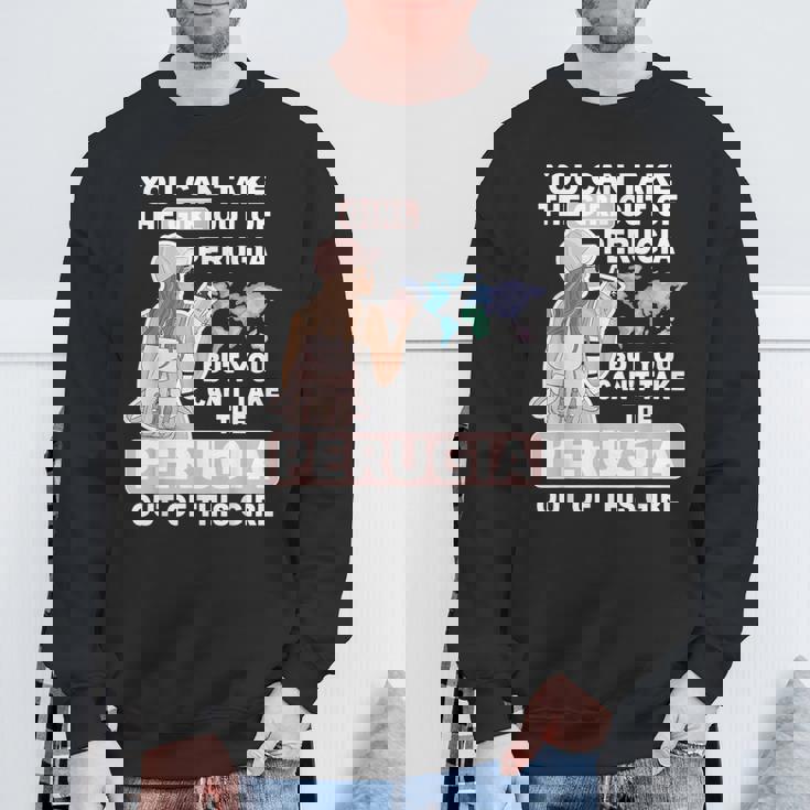 ペルージャシティのクールな少女 誇り高きペルージャガール スウェットシャツ 高齢者への贈り物