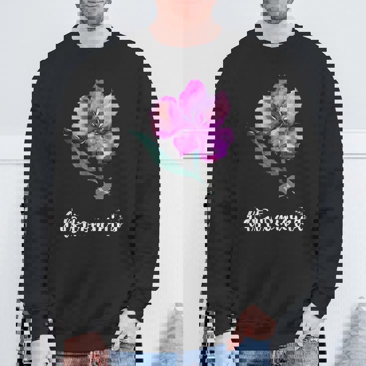 ペルー百合が大好きなアルストロメリアフラワー ピンク 2023 スウェットシャツ 高齢者への贈り物