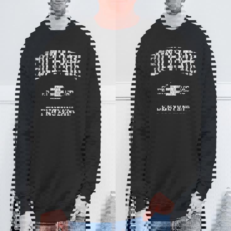 ペンシルバニア州サウスパークのヴィンテージアスレチックスポーツデザイン。 スウェットシャツ 高齢者への贈り物