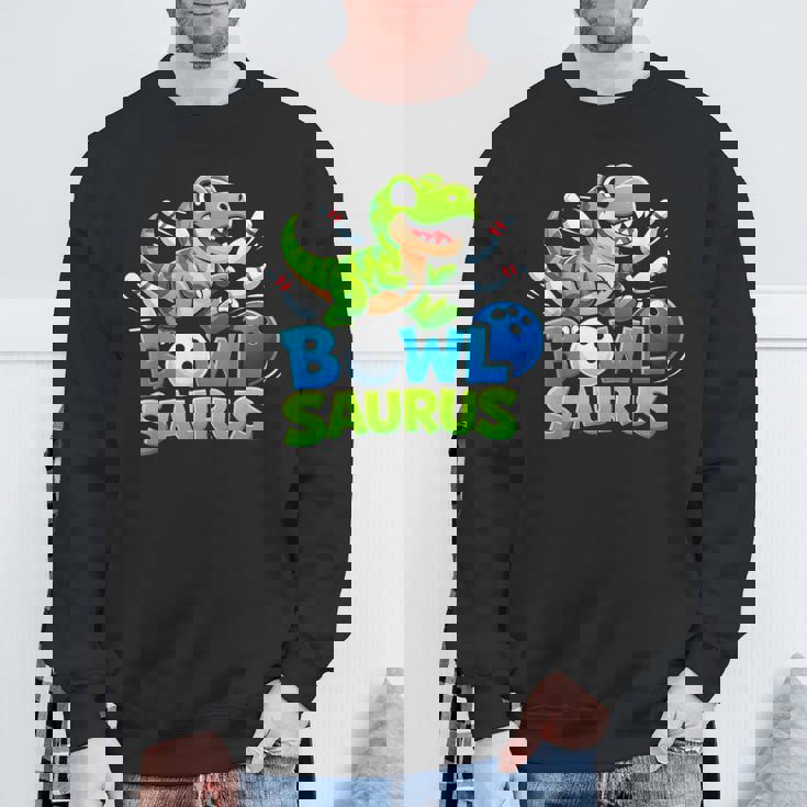 ボウリング 恐竜 Tレックス キュート グラフィック キッズ 幼児 男の子 ボウラー スウェットシャツ 高齢者への贈り物
