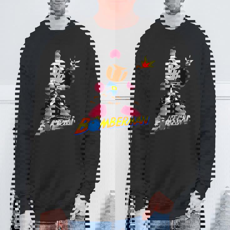 ボンバーマン 爆撃 爆破 レトロ ゲーマー ノスタルジア クラシック スウェットシャツ 高齢者への贈り物