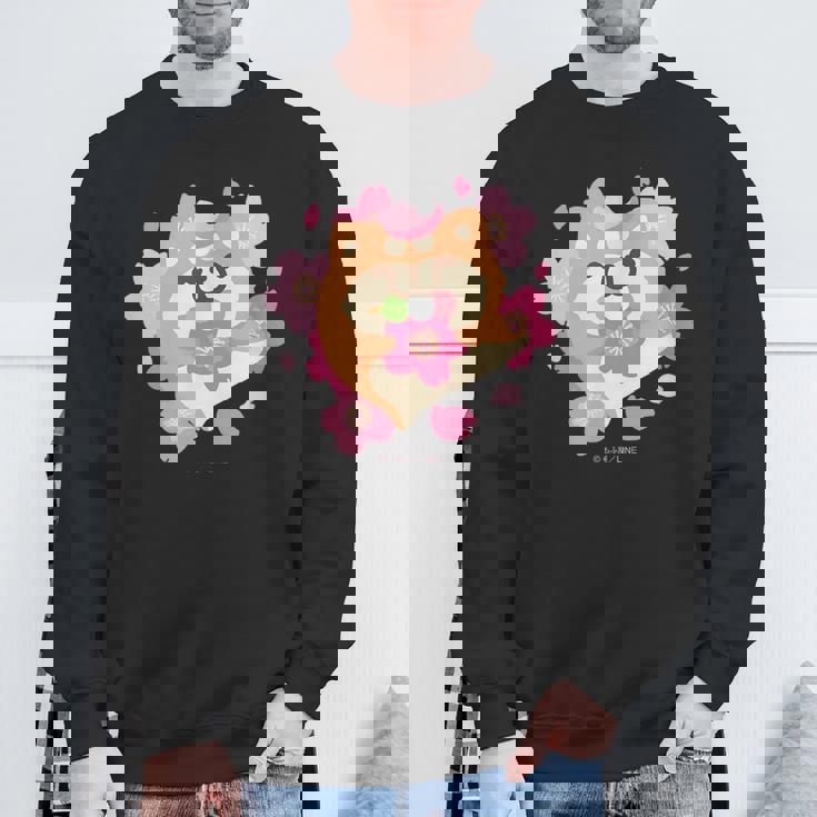 ボンレス犬とボンレス猫 桜 ボンレス犬 スウェットシャツ 高齢者への贈り物