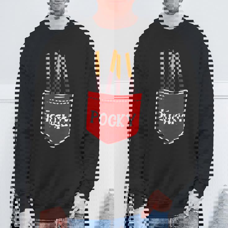 ポッキーポケット チョコレート ジャパン デザート 楽しいギフト スウェットシャツ 高齢者への贈り物