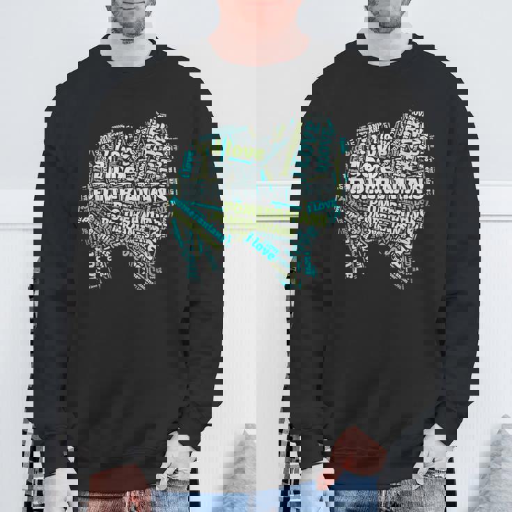 ポメラニアンが大好き-Word Cloud Pomeranians 犬ティー A スウェットシャツ 高齢者への贈り物