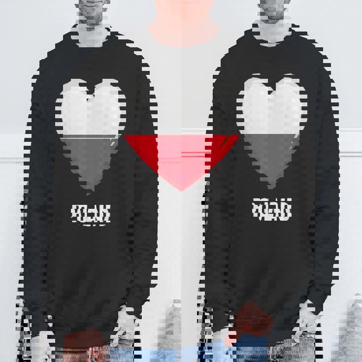 ポーランド国旗シャツ スウェットシャツ 高齢者への贈り物