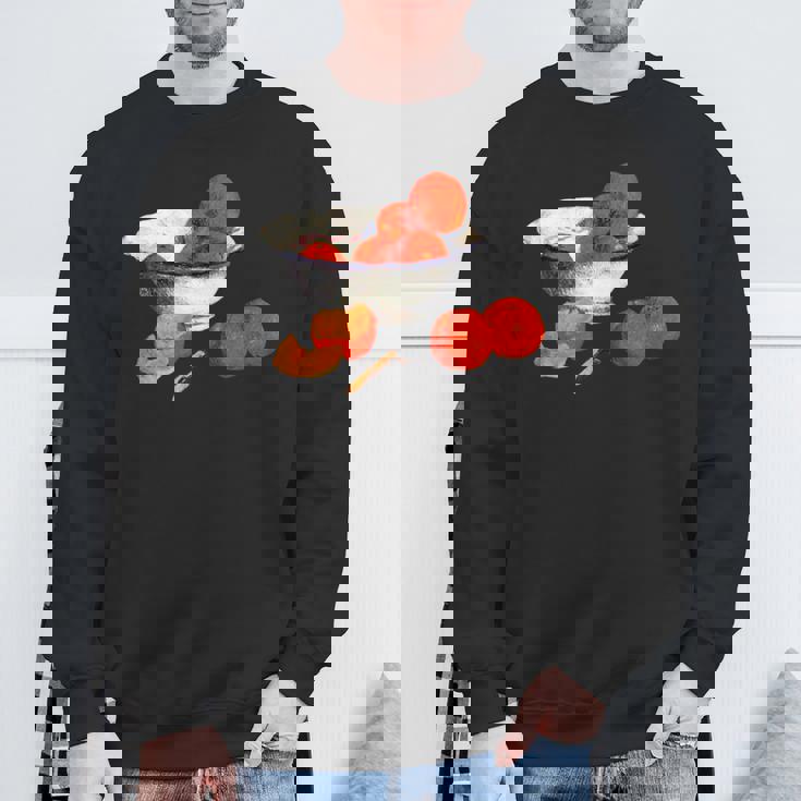 ポール・ゴーギャン 静物画 オレンジデザイン スウェットシャツ 高齢者への贈り物