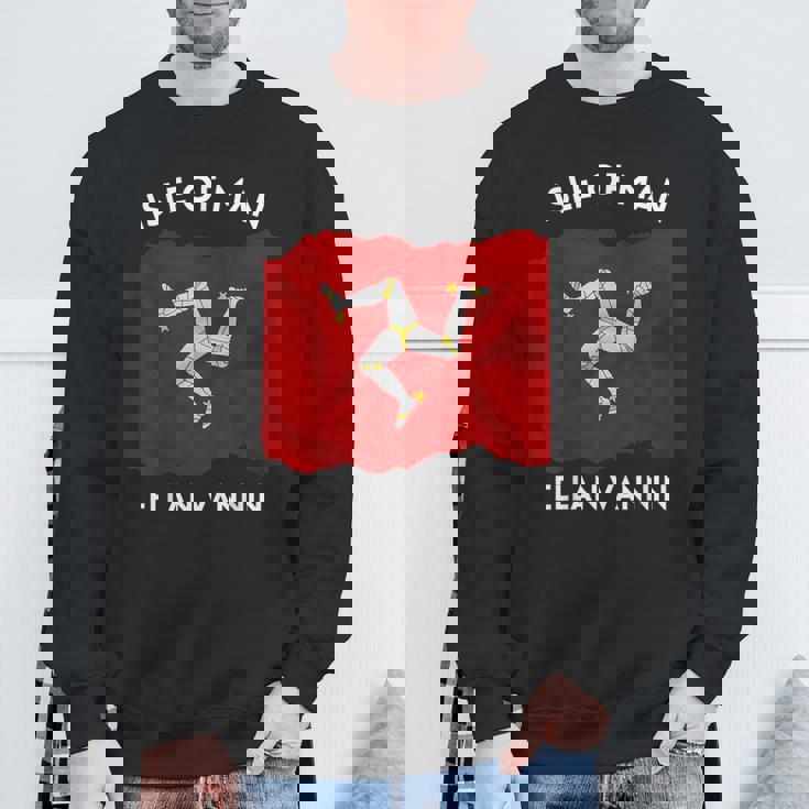 マン島国旗 マンクス語「エラン・ヴァンニン」トリスケリオン スウェットシャツ 高齢者への贈り物