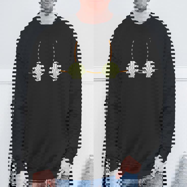 マーメイド貝殻ビキニトップ 面白い スウェットシャツ 高齢者への贈り物