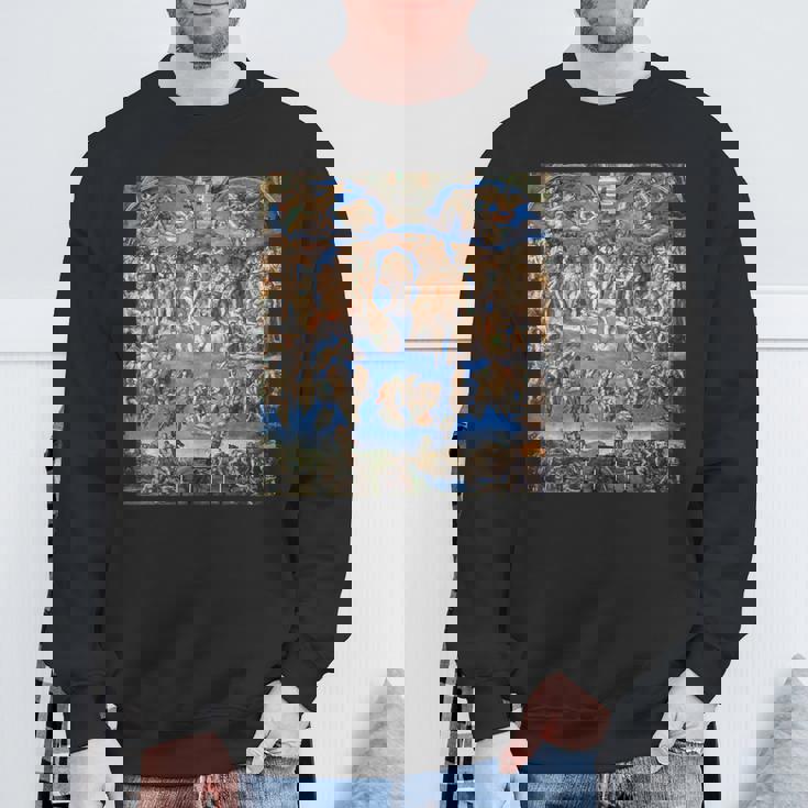 ミケランジェロ 最後の審判 フレスコ画 1536-1541 年の作品 スウェットシャツ 高齢者への贈り物