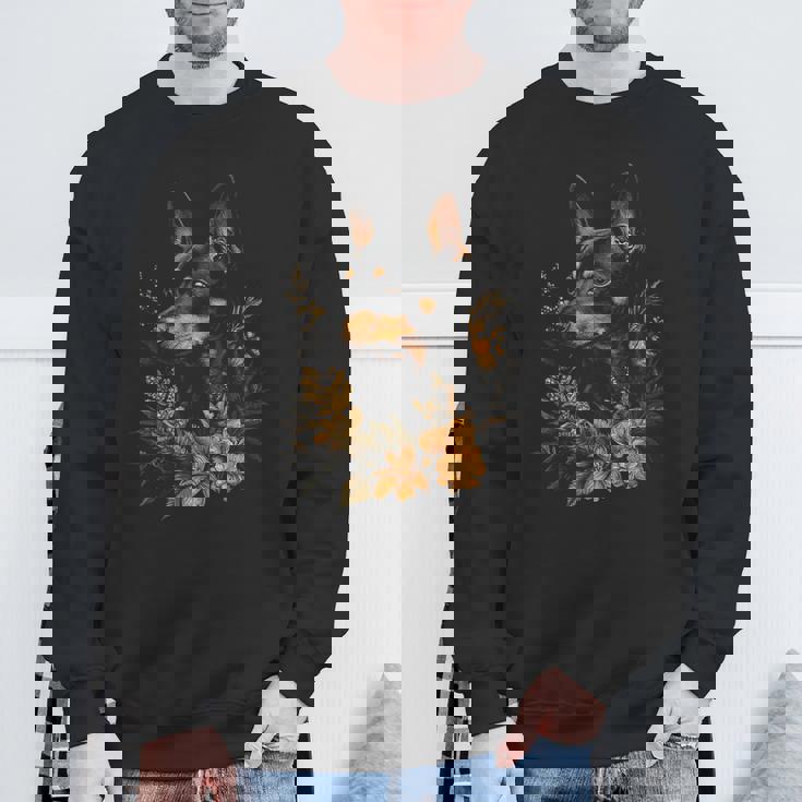 ミニチュアピンシャー 犬モチーフ ペットアート ミニチュアピンシャー スウェットシャツ 高齢者への贈り物