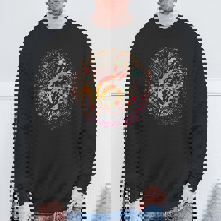 ミュージシャンギフト ト音記号音楽 スウェットシャツ 高齢者への贈り物