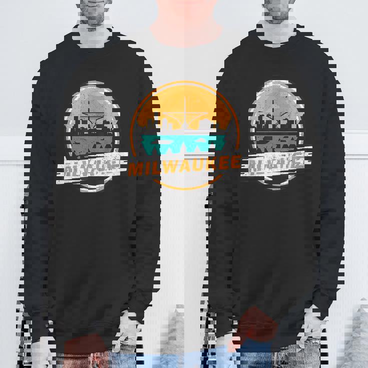 ミルウォーキー スカイライン ランドマーク ミルウォーキー ベイ ヴィンテージ スウェットシャツ 高齢者への贈り物