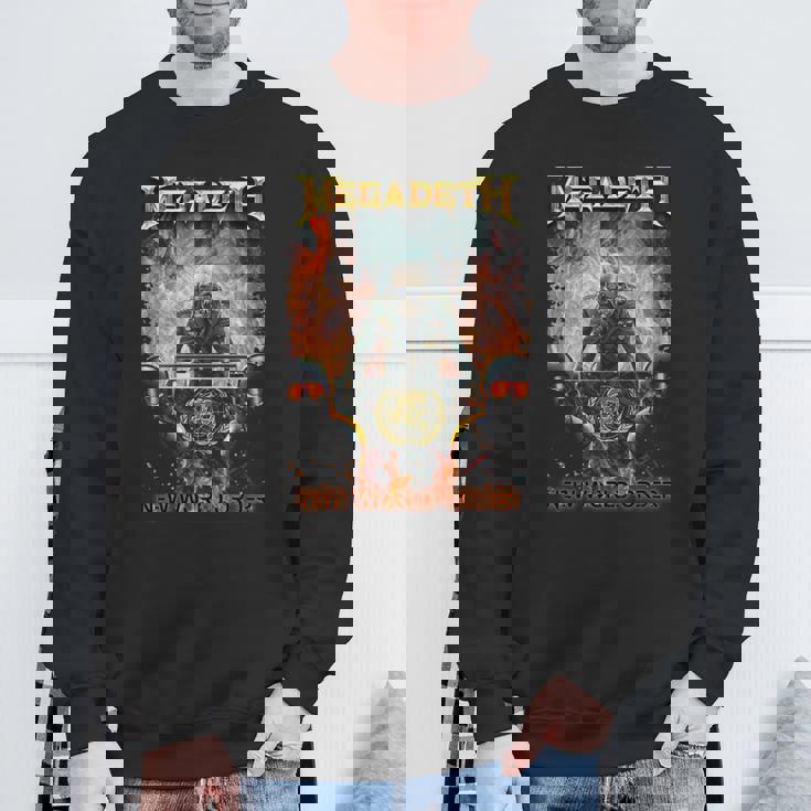 メガデス 新世界秩序 長袖tシャツ スウェットシャツ 高齢者への贈り物
