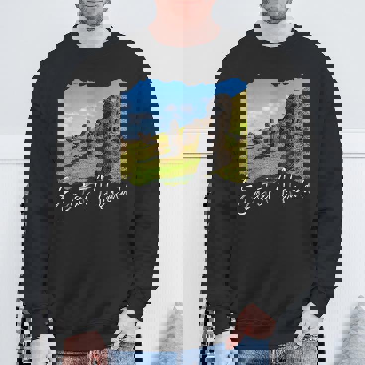 モアイ像 イースター島 ラパヌイ スウェットシャツ 高齢者への贈り物