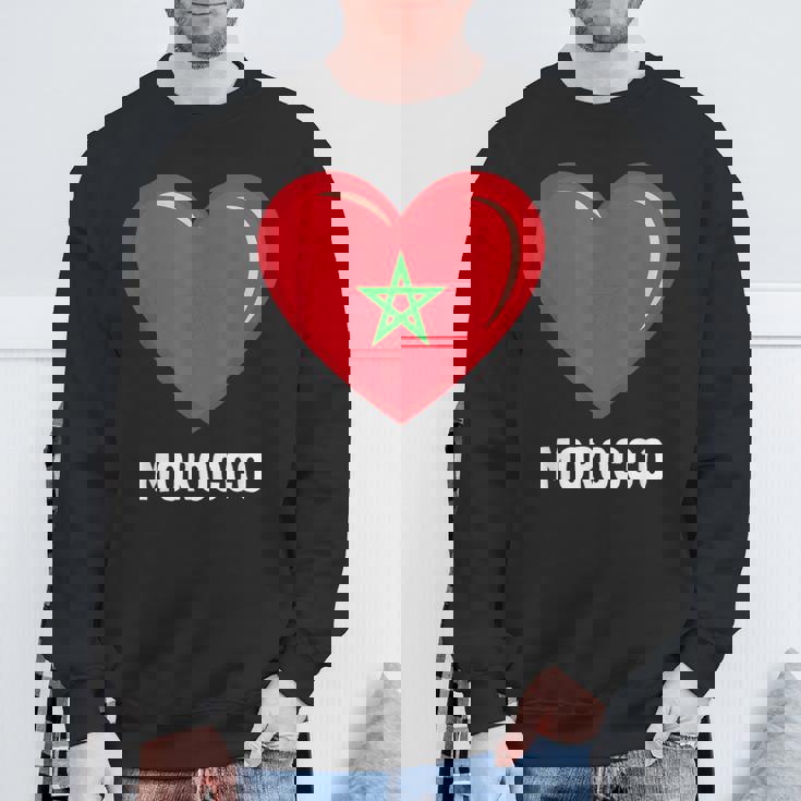 モロッコ国旗シャツ スウェットシャツ 高齢者への贈り物