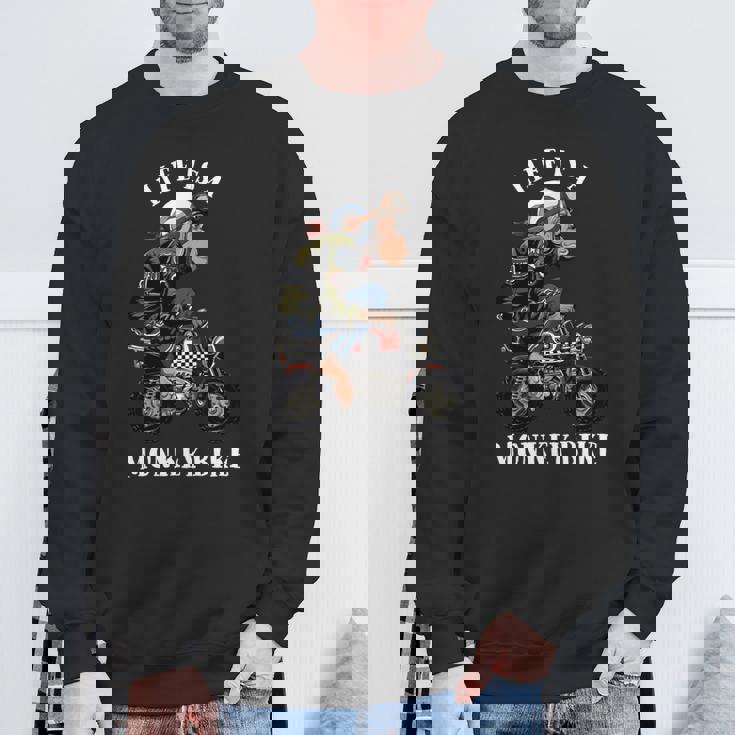 モンキーバイク 長袖tシャツ スウェットシャツ 高齢者への贈り物