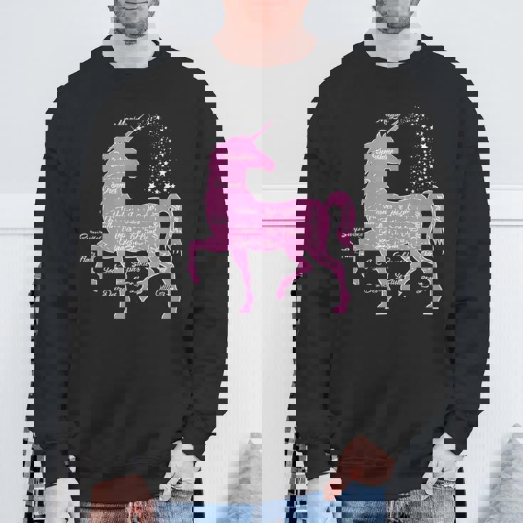 ユニコーン 解剖学 面白い ユニコーンの解剖学 スウェットシャツ 高齢者への贈り物