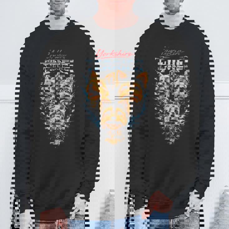 ヨークシャーテリア ヘビーメタル 犬 ブーツレッグスタイル ヨーキー スウェットシャツ 高齢者への贈り物