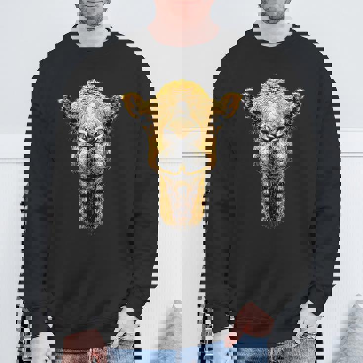 ラクダ ドメダリー バクテリアンラクダ 砂漠サファリ 甘いラクダ スウェットシャツ 高齢者への贈り物