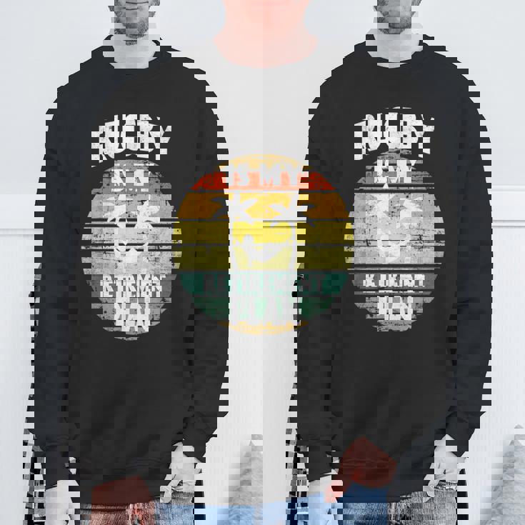 ラグビーは私の退職金制度 ラグビー部の年金受給者 スウェットシャツ 高齢者への贈り物