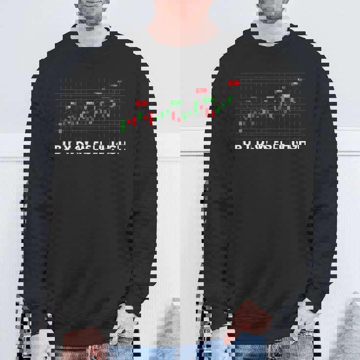 ラッキー株取引 Buy Lowell High Luckytock Trading スウェットシャツ 高齢者への贈り物