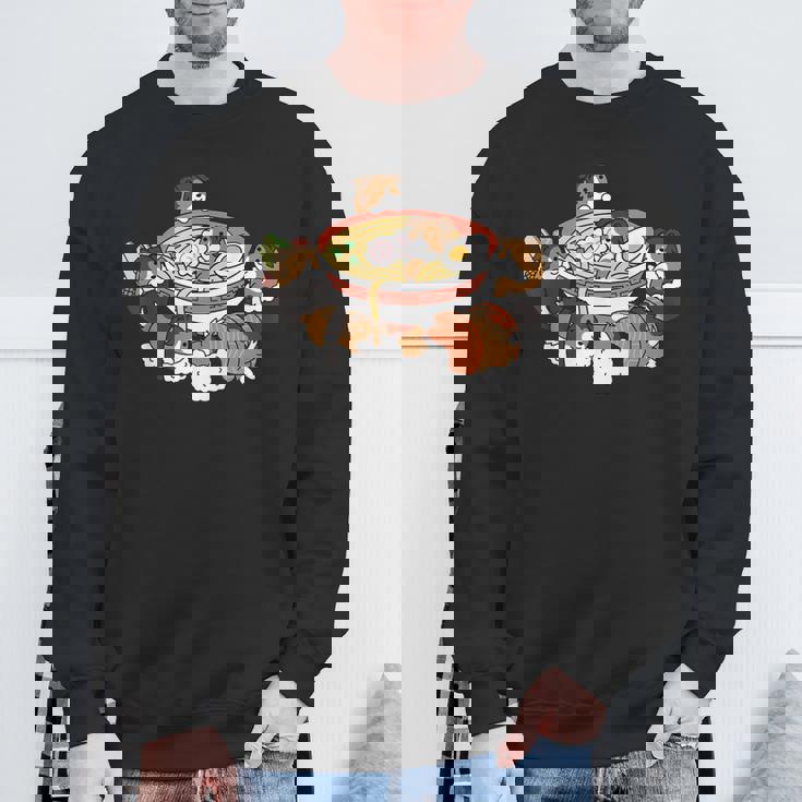 ラーメン 寿司 シェトランド シープドッグ スウェットシャツ 高齢者への贈り物