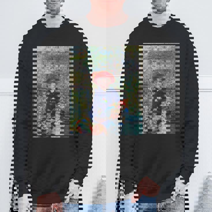 ルノワール二人の姉妹（テラス） スウェットシャツ 高齢者への贈り物