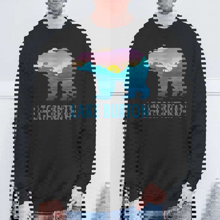 レイク・バートン 山 パープル セッティング ヒマワリ ネイチャーウッド スウェットシャツ 高齢者への贈り物