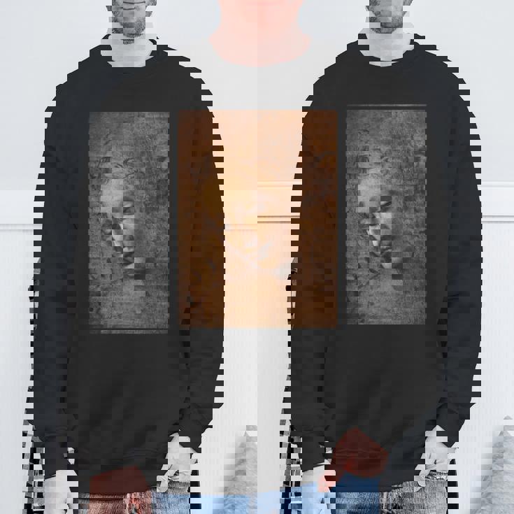 レオナルド・ダ・ヴィンチによるラ・スカピリアタ 長袖tシャツ スウェットシャツ 高齢者への贈り物