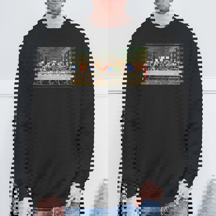 レオナルド・ダ・ヴィンチによる最後の晩餐1495 長袖tシャツ スウェットシャツ 高齢者への贈り物