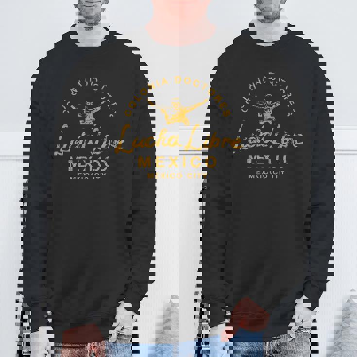 レスリング ルチャ リブレ メキシカン レスラー ヴィンテージ スウェットシャツ 高齢者への贈り物