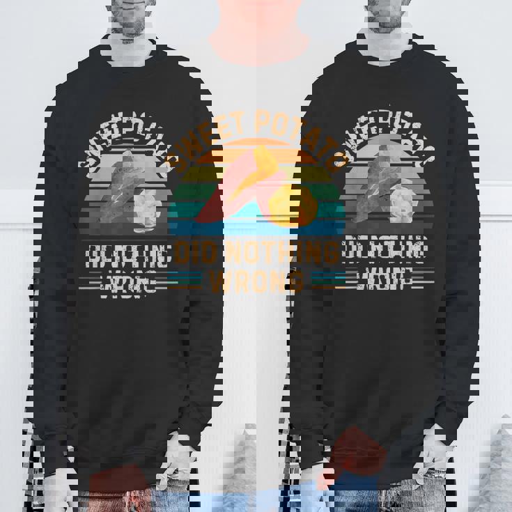 レトロ サツマイモ Did Nothing Wrong ヴィンテージ サツマイモ スウェットシャツ 高齢者への贈り物