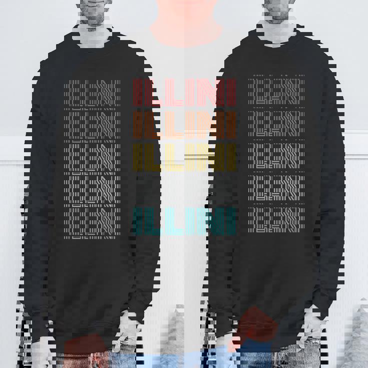 レトロ ヴィンテージ Illini スウェットシャツ 高齢者への贈り物