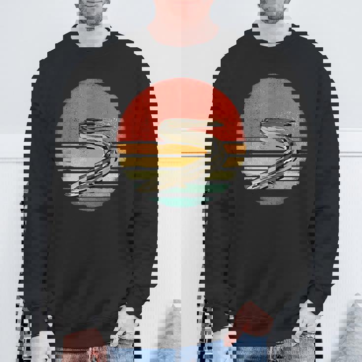 レトロ ヴィンテージ ウナギ 自然 うなぎ 恋人 スウェットシャツ 高齢者への贈り物