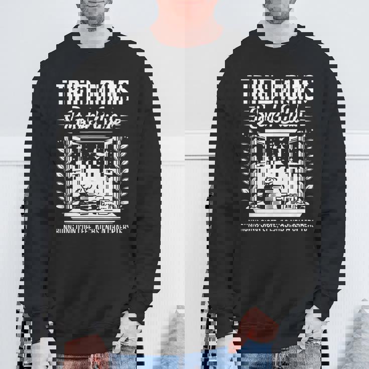 レトロ 疲れたママ ブッククラブ 本っぽい Booktrovert スウェットシャツ 高齢者への贈り物