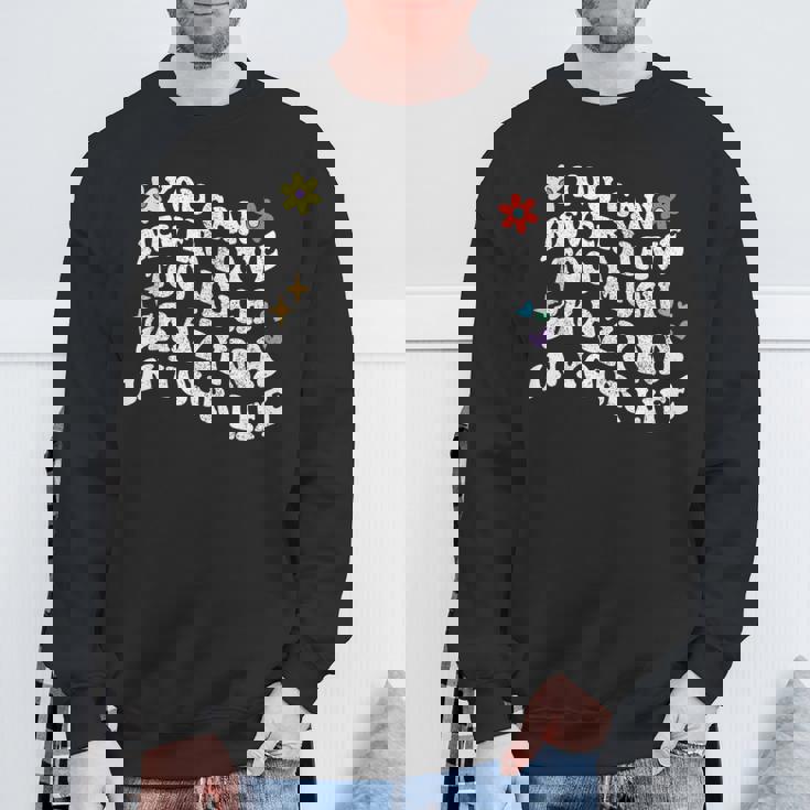 レトログルーヴィーなあなたは、決してあまりにも多くのgrazynaを持つことはできません スウェットシャツ 高齢者への贈り物