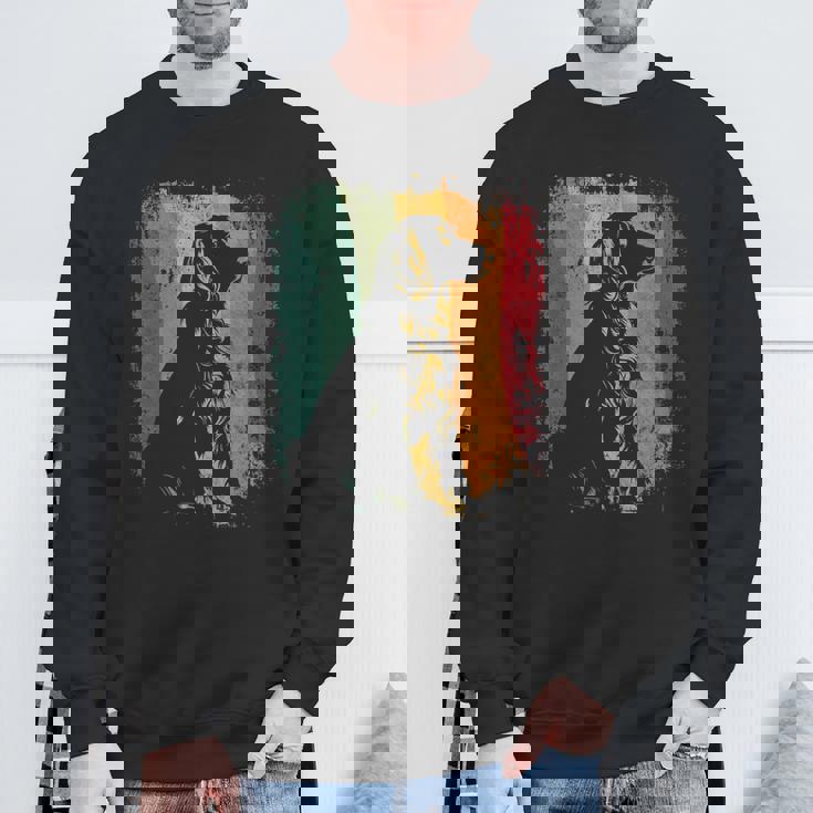 レトロヴィンテージドッグデザインイングリッシュコッカースパニエル スウェットシャツ 高齢者への贈り物