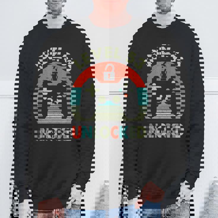 レベル53アンロック レトロヴィンテージゲーム53歳の誕生日ゲーマー スウェットシャツ 高齢者への贈り物