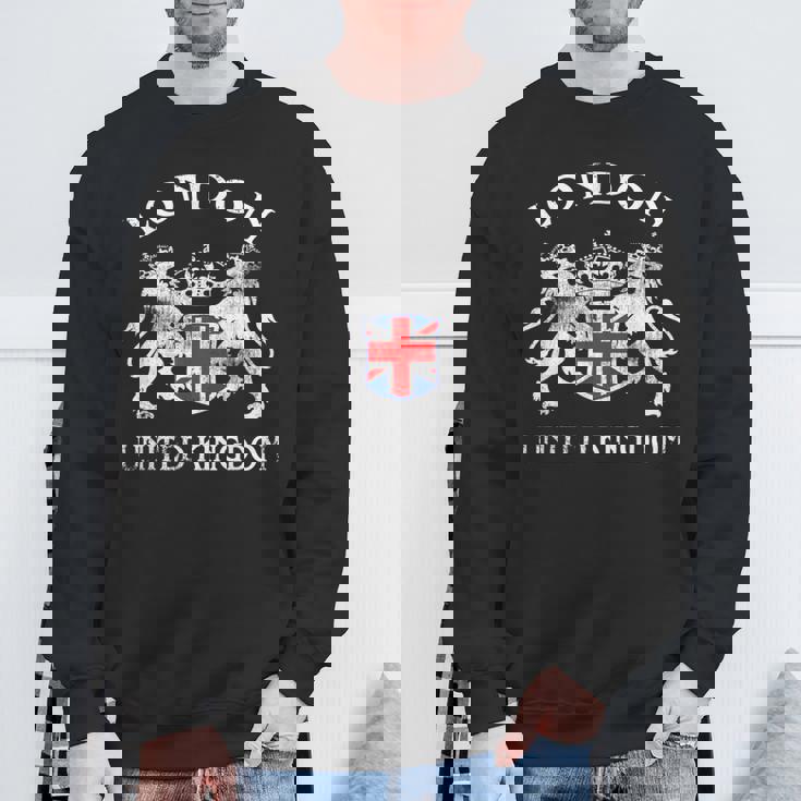 ロンドンのお土産 英国エンブレム 英国国旗 記念品 サイト スウェットシャツ 高齢者への贈り物