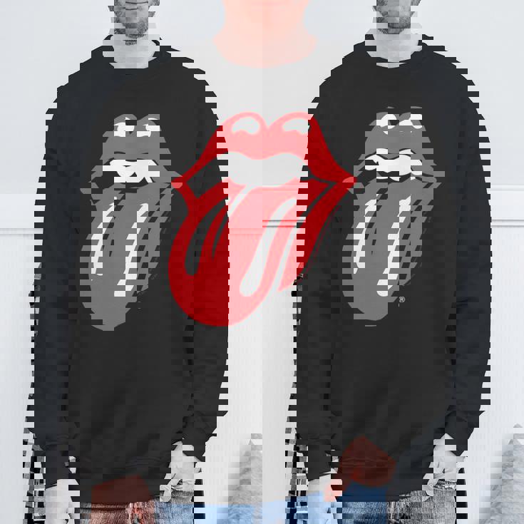 ローリングストーンズ 公式クラシックタン 長袖tシャツ スウェットシャツ 高齢者への贈り物