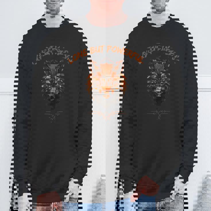 ローン — ウルフ・スタンド・アローン スウェットシャツ 高齢者への贈り物