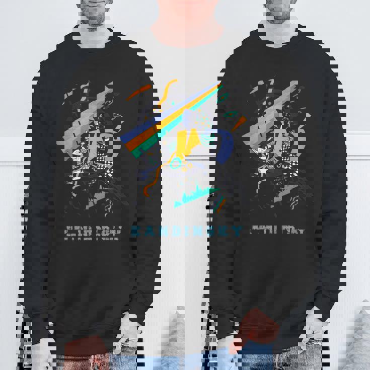 ワシリー・カンディンスキー抽象アートスモールワールドiv スウェットシャツ 高齢者への贈り物