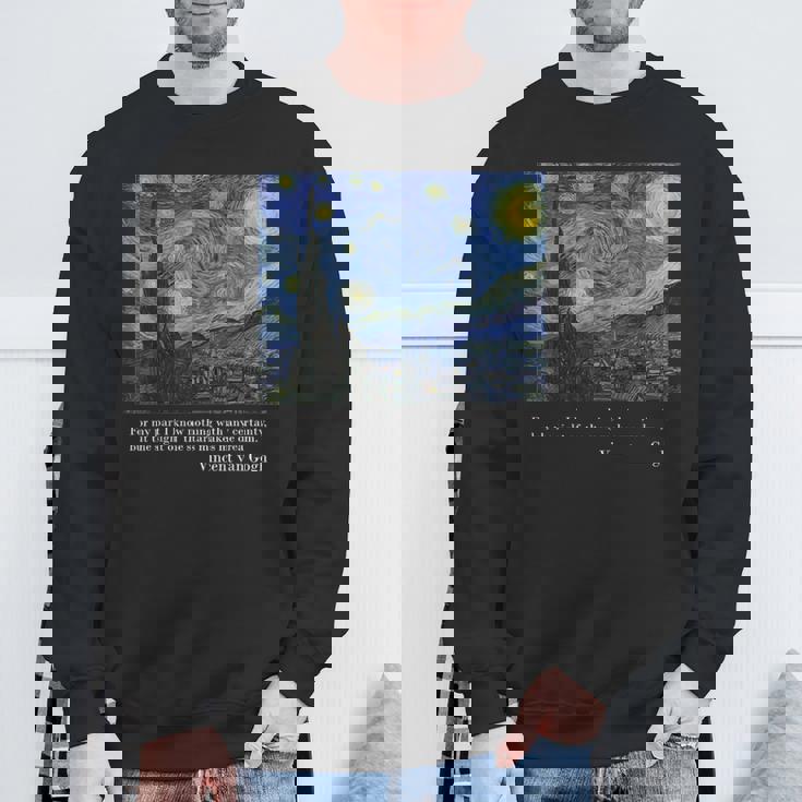 ヴィンセント・ファン・ゴッホによる星月夜 スウェットシャツ 高齢者への贈り物