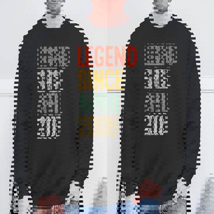 ヴィンテージ 18歳の誕生日デコレーション メンズ 18歳 2008年 18歳の誕生日 スウェットシャツ 高齢者への贈り物