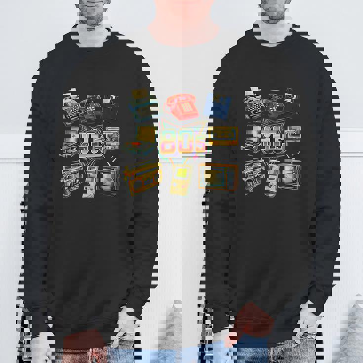 ヴィンテージ 1980年代 エレクトロニクス レトロ 楽しい スローバック スウェットシャツ 高齢者への贈り物