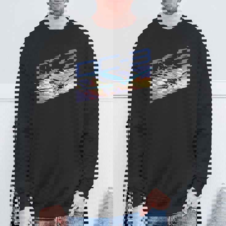 ヴィンテージ エアライン Dc-3 飛行機 スウェットシャツ 高齢者への贈り物