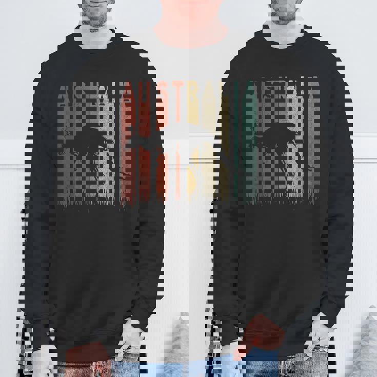 ヴィンテージ カンガルーオーストラリア オージー レトロ カンガルーオーストラリア スウェットシャツ 高齢者への贈り物