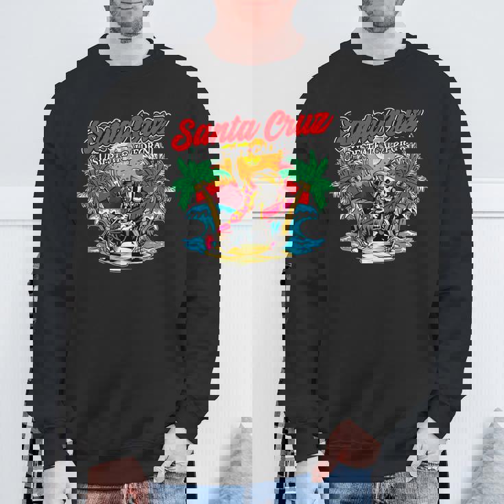 ヴィンテージ サーファー カリフォルニア I レトロ サンタクルーズ カリフォルニア スウェットシャツ 高齢者への贈り物